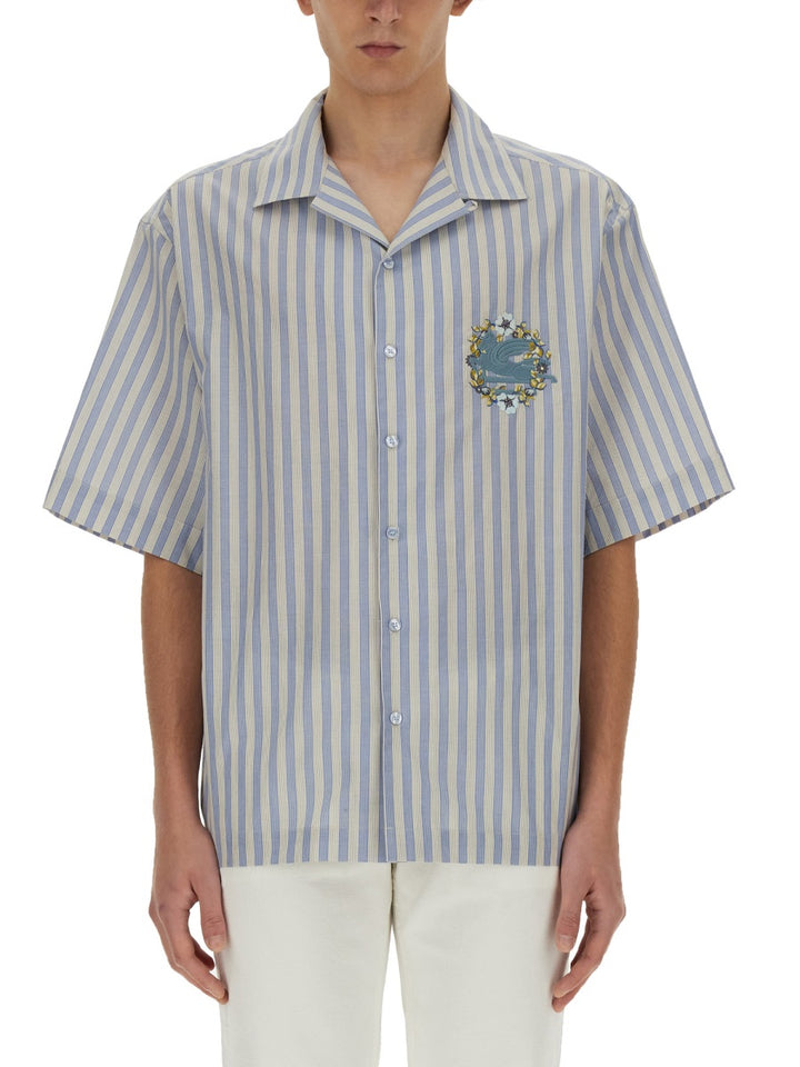 Etro Shirts - White, Light Blue | Wanan Luxury
