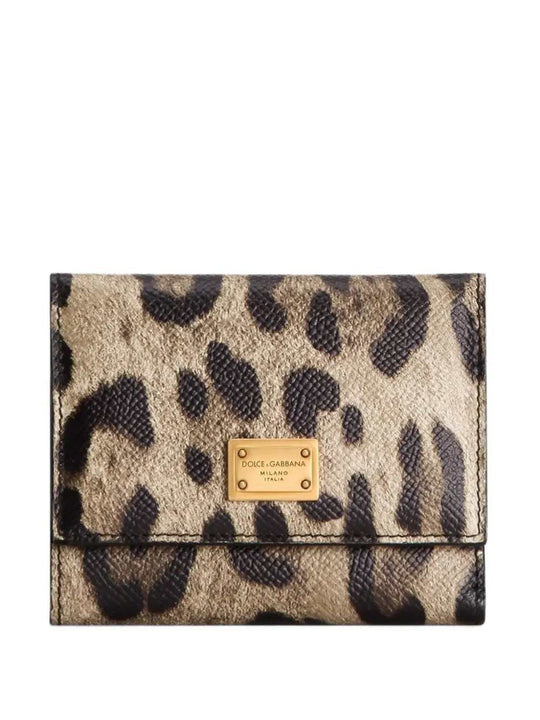 Leopard Print Zip Around Wallet