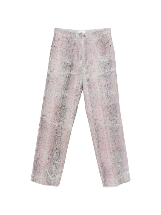 Snakeskin Print Jeans