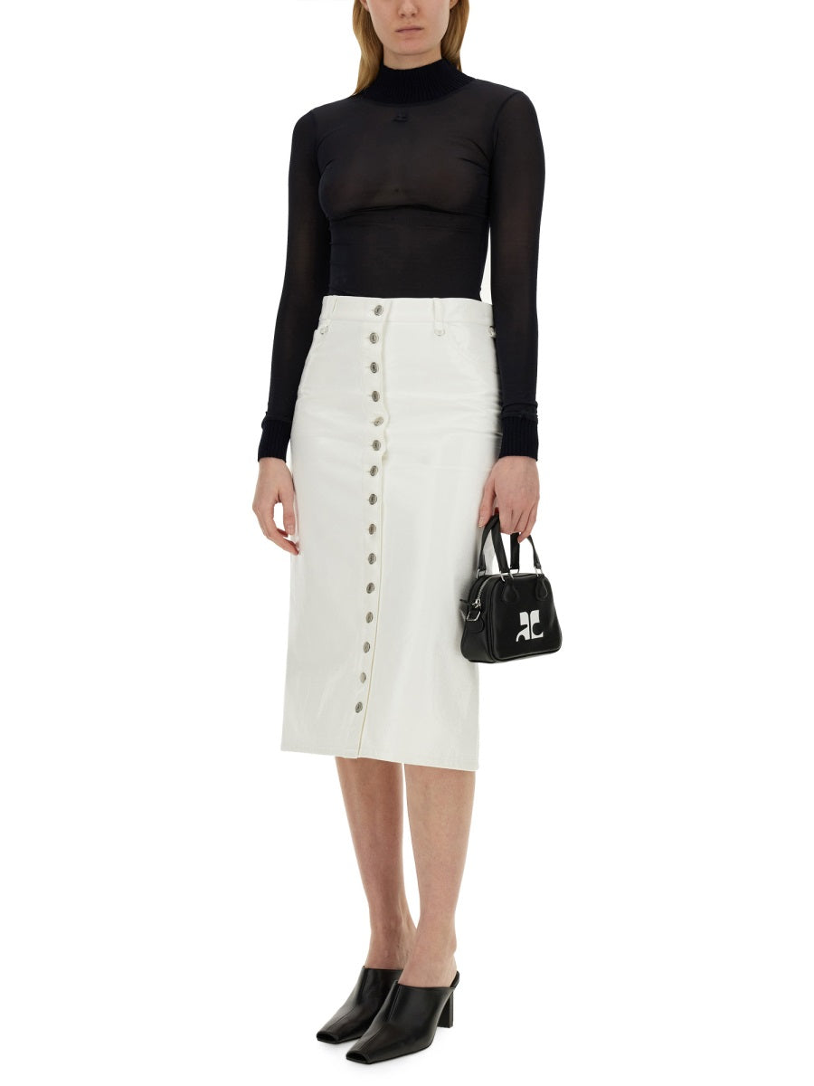 CourrèGes Skirts - White | 7ebe202cf261da3f53e6ac52a71a507afffa09f7