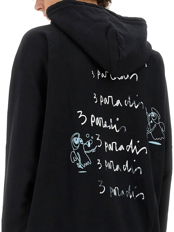 3.PARADIS Sweatshirts - Black | Wanan Luxury