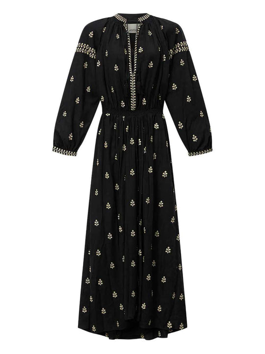 Isabel Marant X Rodilia Long Dress With Embroidery
