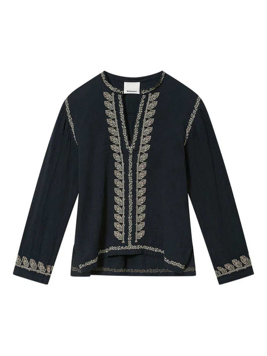 Cizalie Embroidered Top