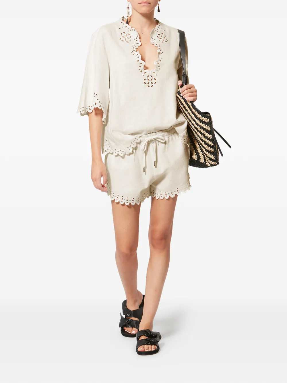 Marant ÉToile SHORTS - White | 790433f69417e6579a8169f3fa1fcad216d3a578