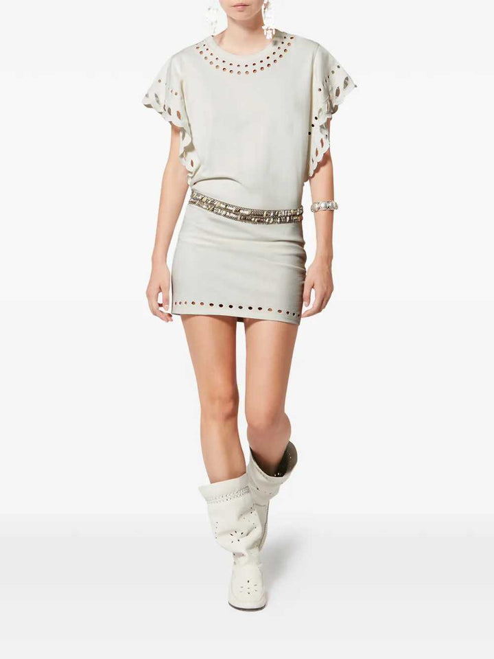 Marant ÉToile TOP - Nude & Neutrals | e600b022a18e33fbe4ca4e6fe1d607e2afbc68e4