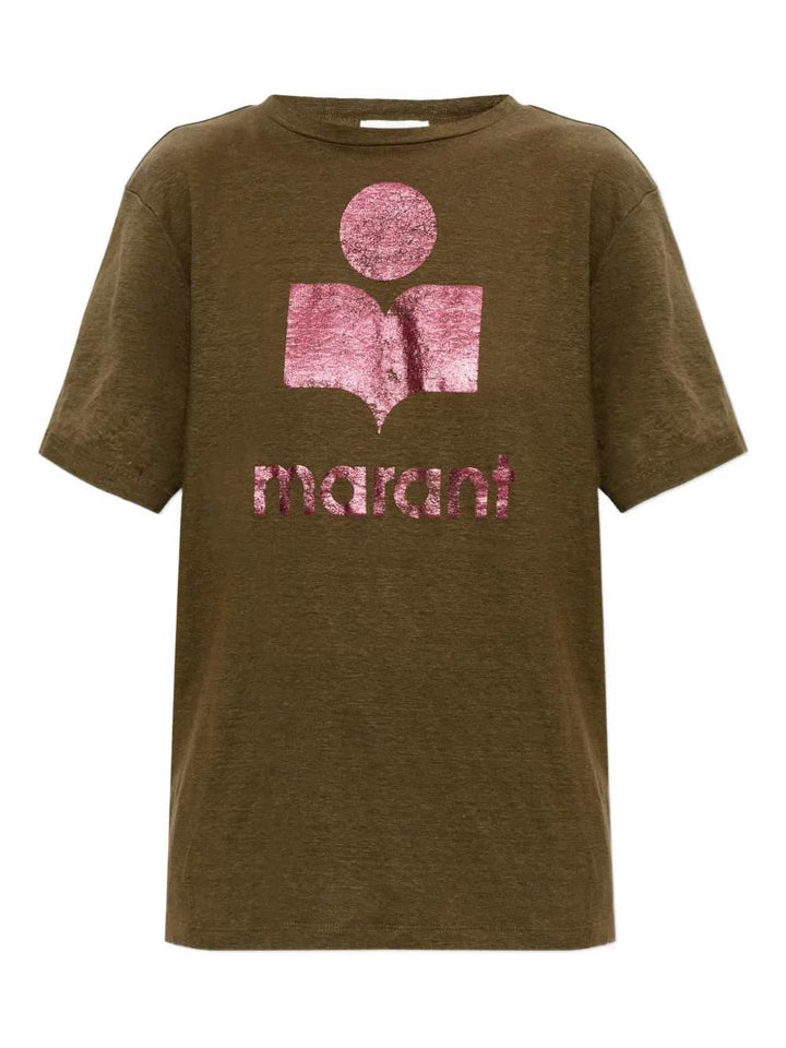 Marant ÉToile T-shirts - Pink & Purple | 80b0df009302b6177f42ebb94b6fd8ac1ad5c3a6