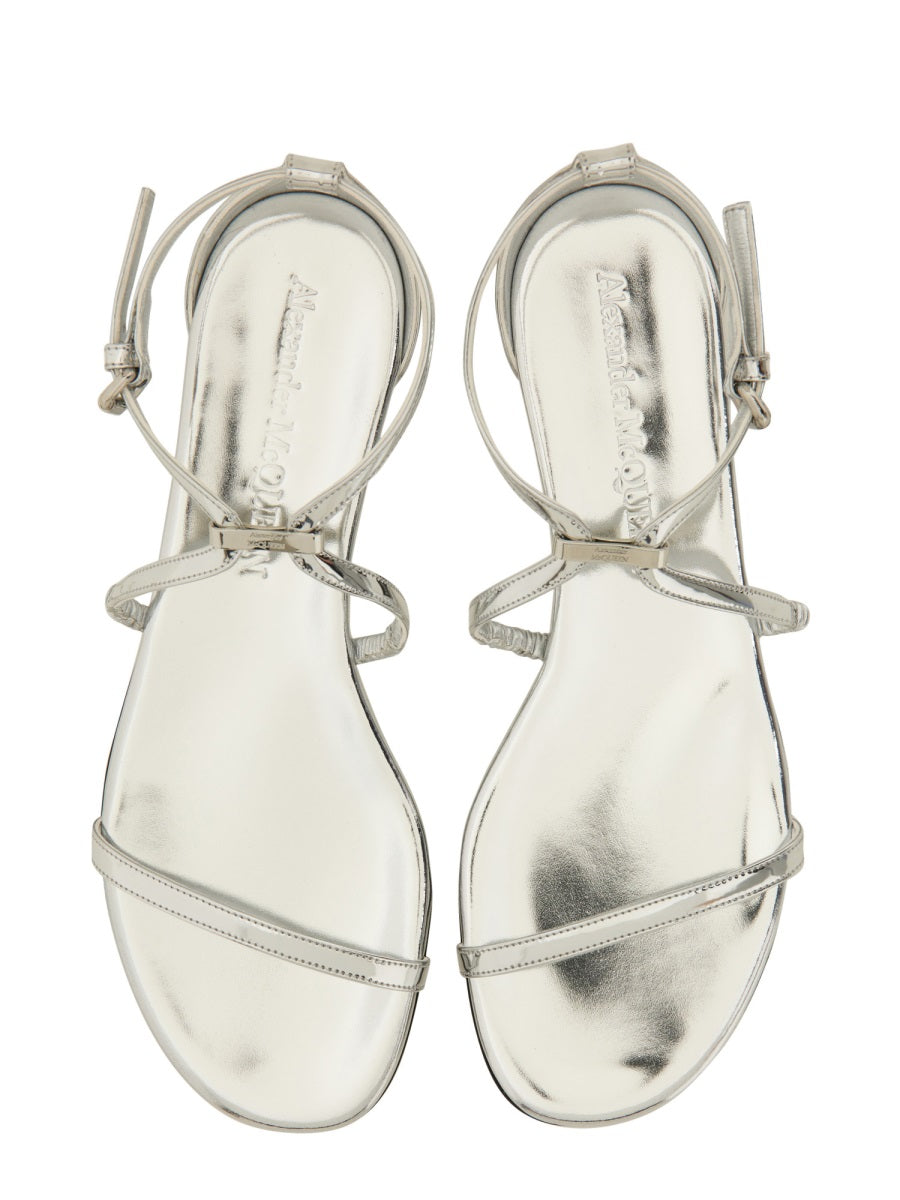 Alexander McQueen Sandals - Silver | Wanan Luxury