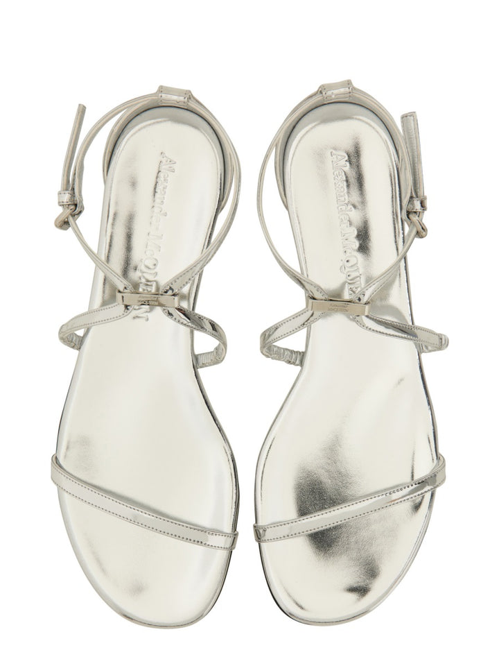 Alexander McQueen Sandals - Silver | Wanan Luxury