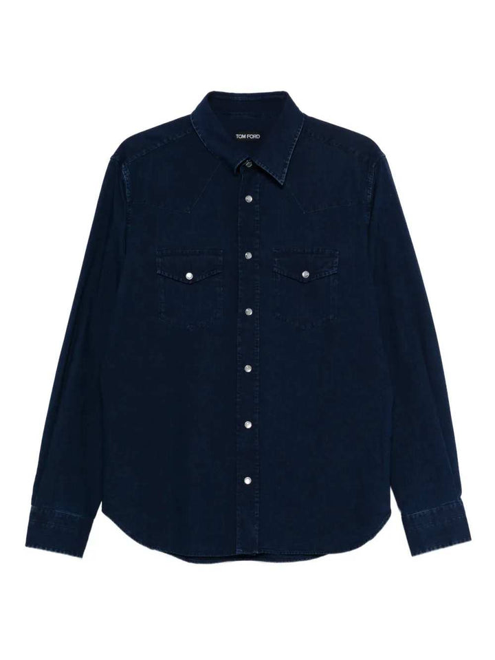 Tom Ford SHIRT - Blue | 0c21d4c139777f1a9467e3b545650962989765ba