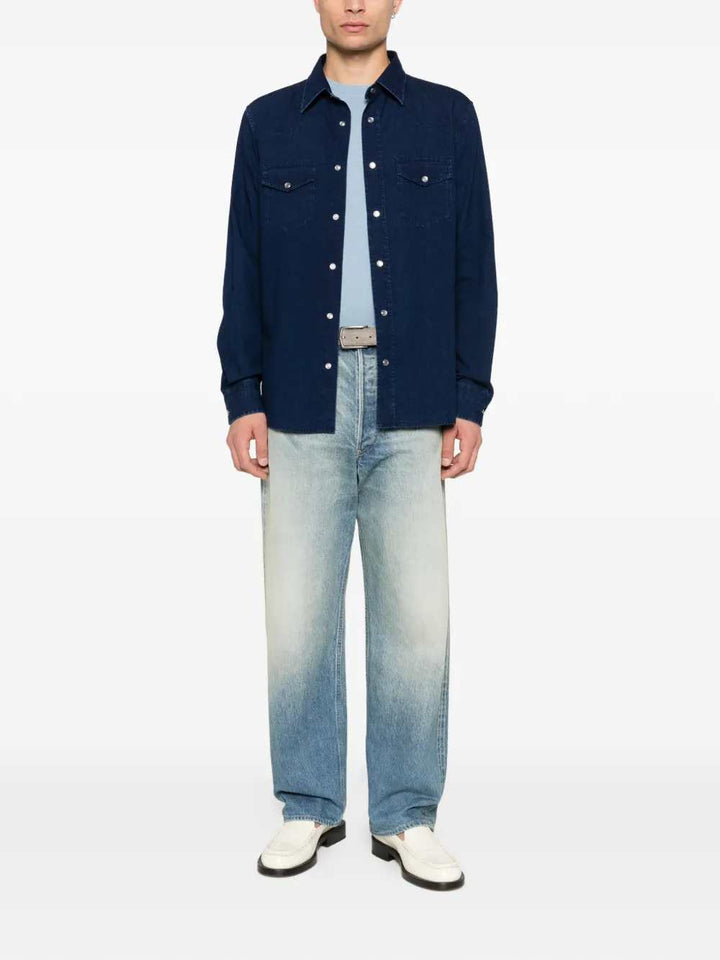 Tom Ford SHIRT - Blue | c63ed2ecd1a45e9bddffaeb6b31ae9d817686e1a