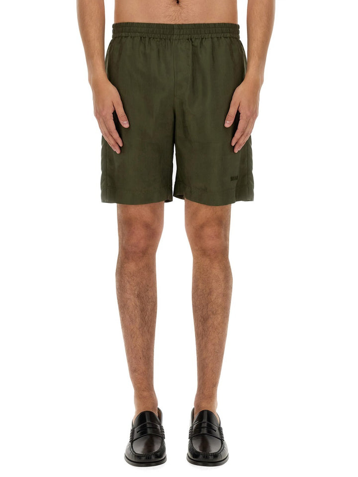 MSGM Shorts - Green | Wanan Luxury