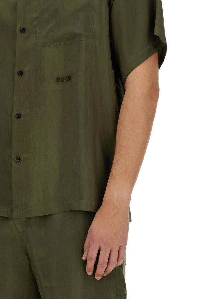 MSGM Shirts - Green | Wanan Luxury