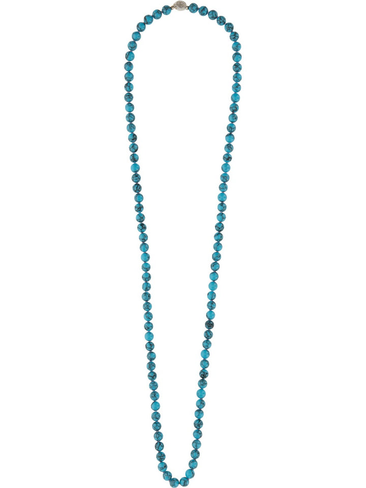 Needles Necklaces - White, Light Blue | Wanan Luxury
