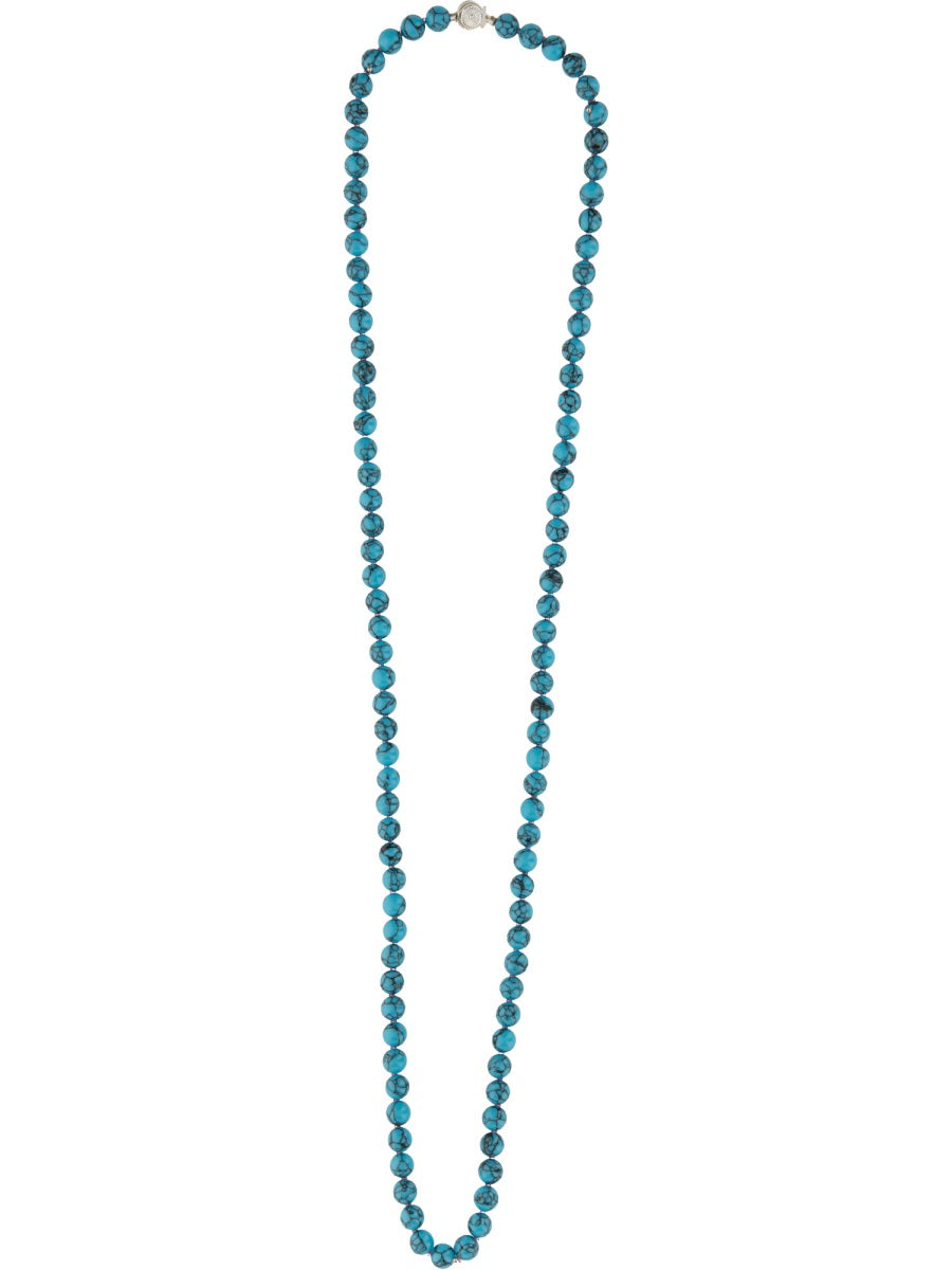 Needles Necklaces - White, Light Blue | Wanan Luxury