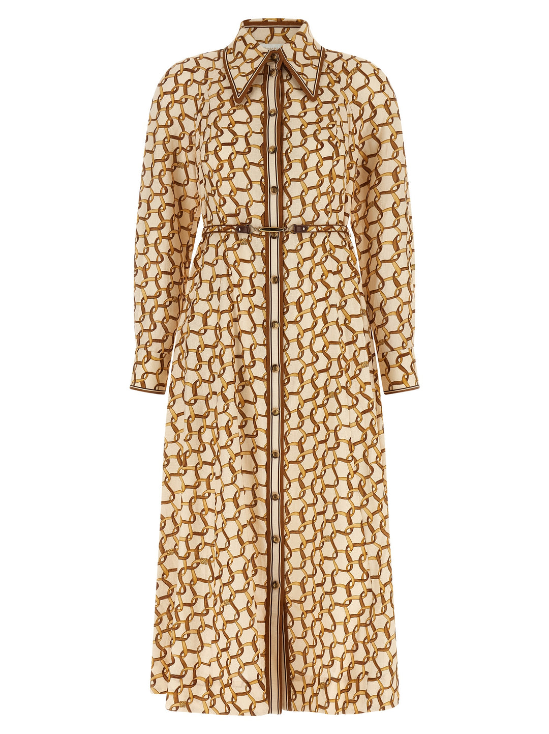 Zimmermann Chemisier Dress Dresses - Beige | 3f9a8674a1abeecba14beaa157ba1d577373d307