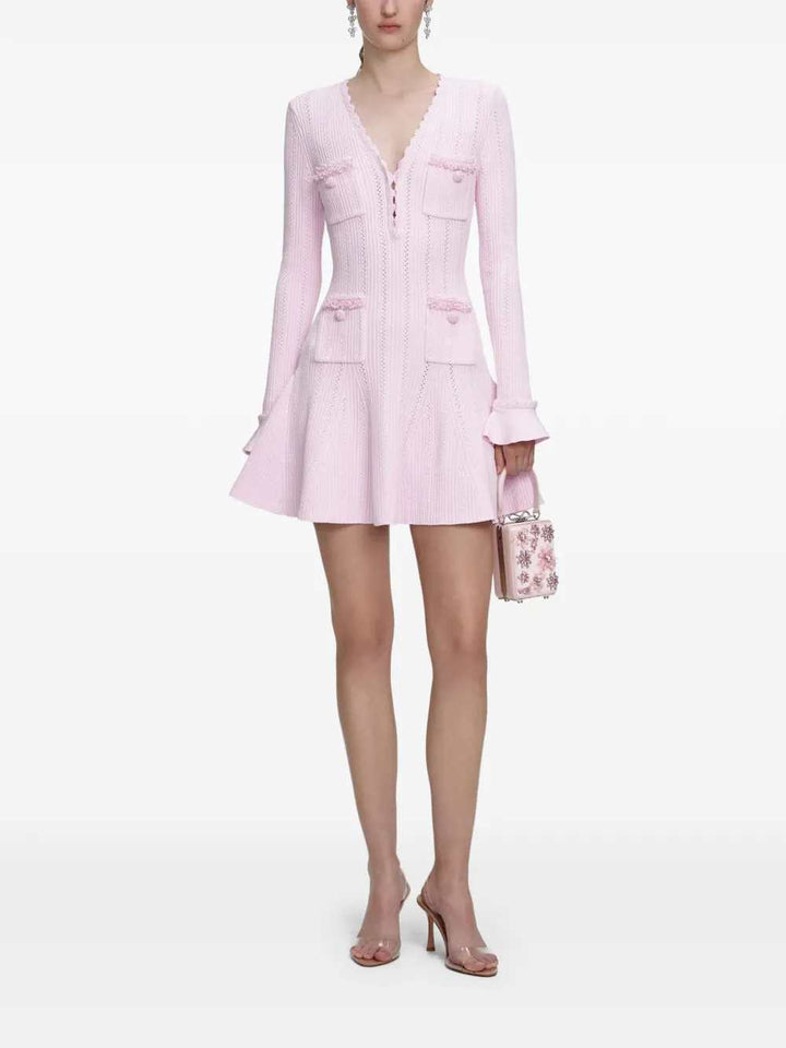 Self-Portrait DRESS - Pink & Purple | 8b13c016d30c9ce4344c8f99f17f64169237eaaf