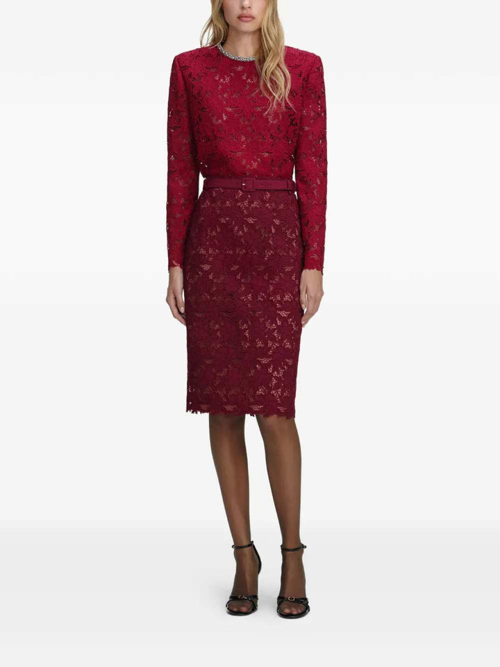 Self-Portrait SKIRT - Red | 88b821bdd1206f269413c4631dea92a581a8895c