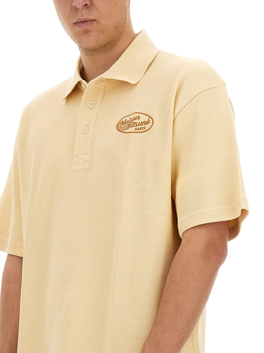 Maison Kitsuné Polo - Beige | Wanan Luxury