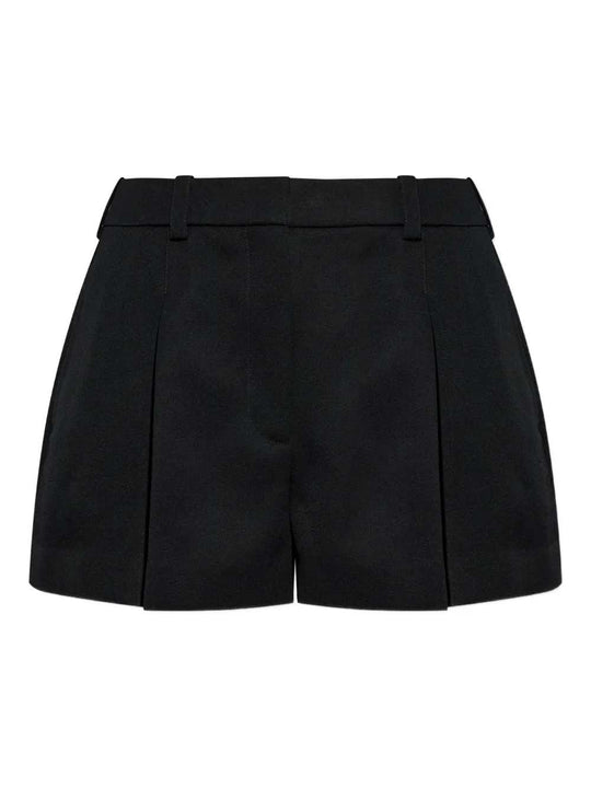 Pleated Bermuda Shorts