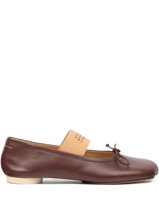 Anatomic Ballet Flats With Numeric Graphics