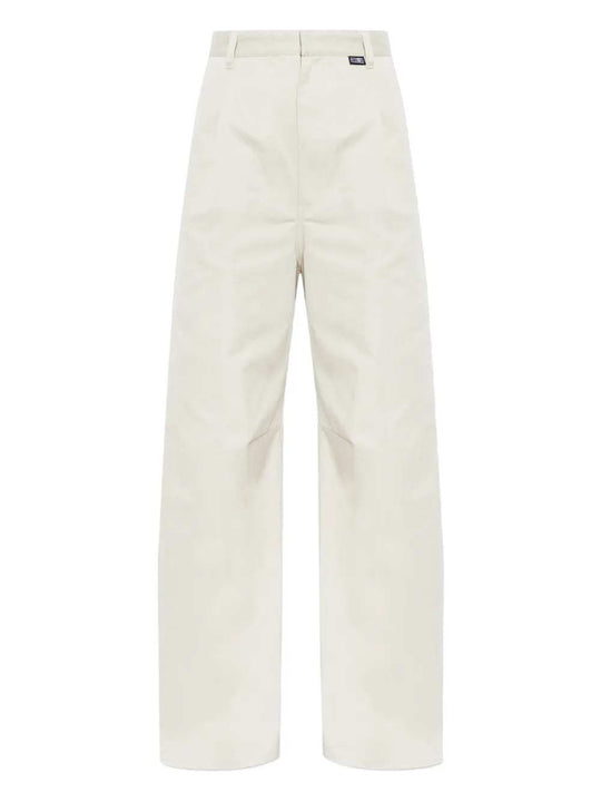 Wide-Leg Pleated Trousers