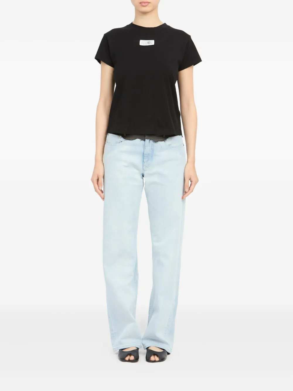 Mm6 Maison Margiela TSHIRT - Black | 79d3384f8e8593e790085ad7b452fa0f9af19a7a