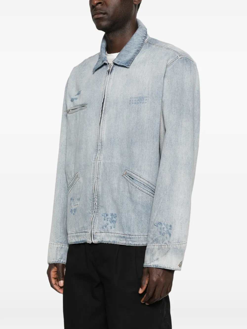 Mm6 Maison Margiela JACKET - Blue | a25cbd441a2fd78764b0093af8aa7bee0e6dc886