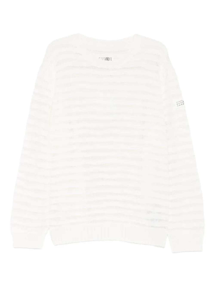 Mm6 Maison Margiela SWEATER - White | 1cf4ef7efdfc211dcea1ccf9a8b5de0140e2822b