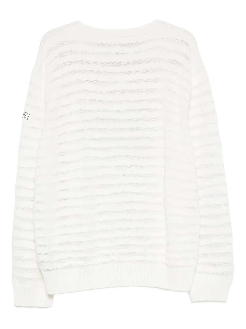 Mm6 Maison Margiela SWEATER - White | 02a9ed08d5034055cb5955dbf5a36379b898875d