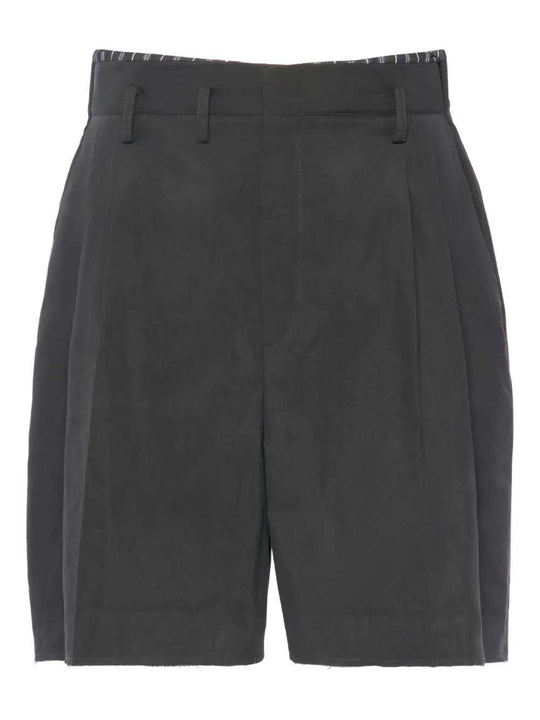 Pleated Bermuda Shorts
