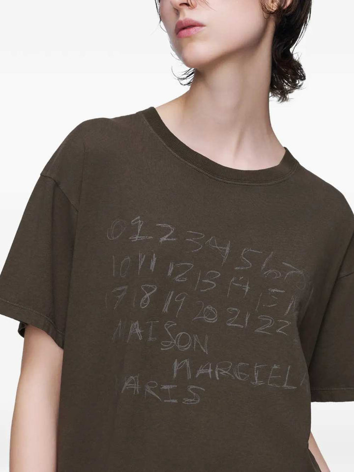 Maison Margiela TSHIRT - Brown | ed954d79d6a842def1d9bcd8f809af9e093d0134
