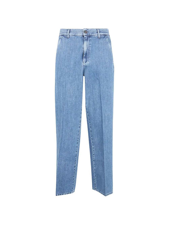 Men`S Washed Denim Pants