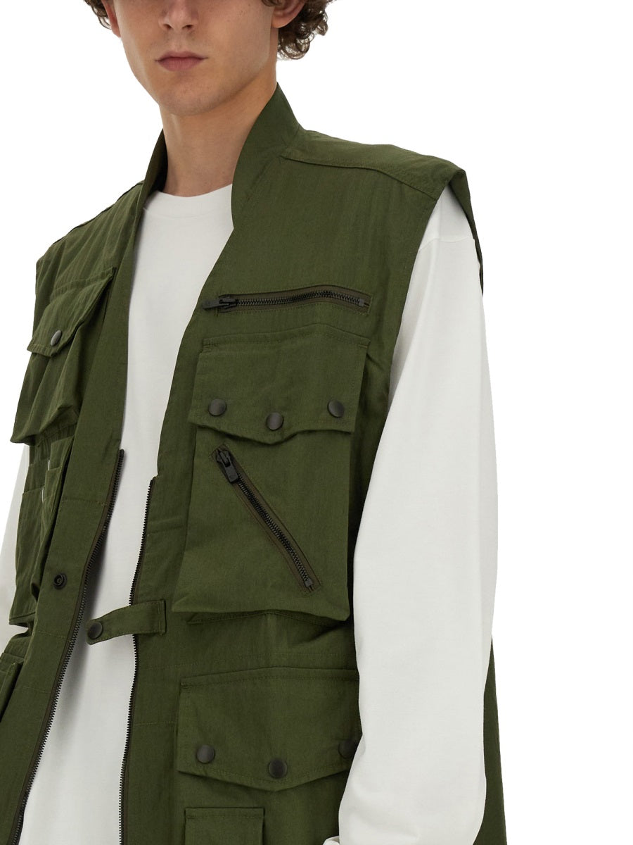 Needles Gilet - Green | Wanan Luxury