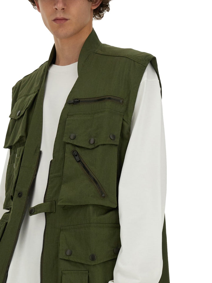 Needles Gilet - Green | Wanan Luxury