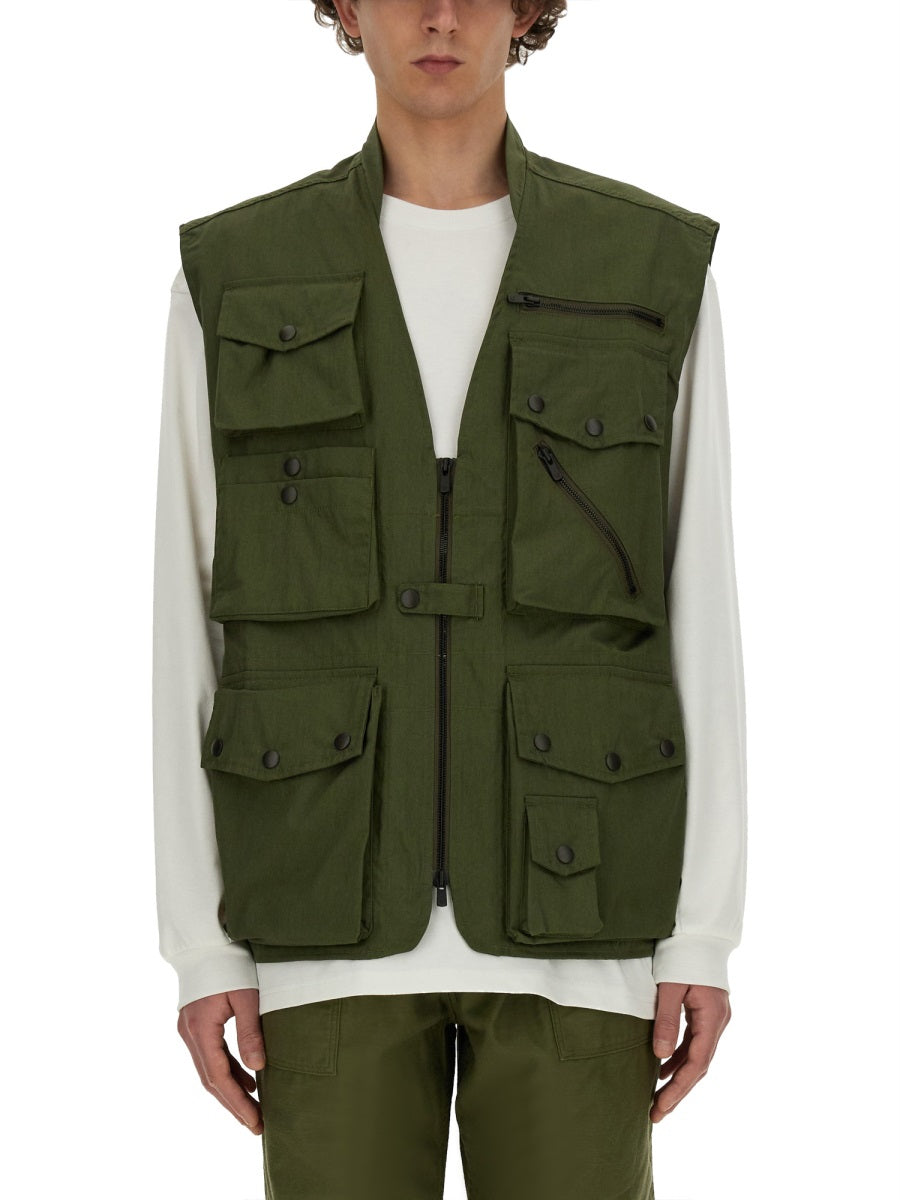Needles Gilet - Green | Wanan Luxury