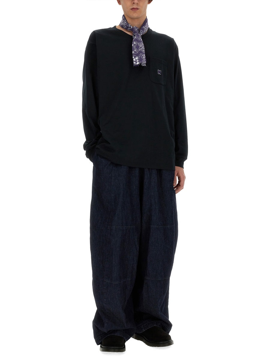 Needles T shirts - Black | Wanan Luxury