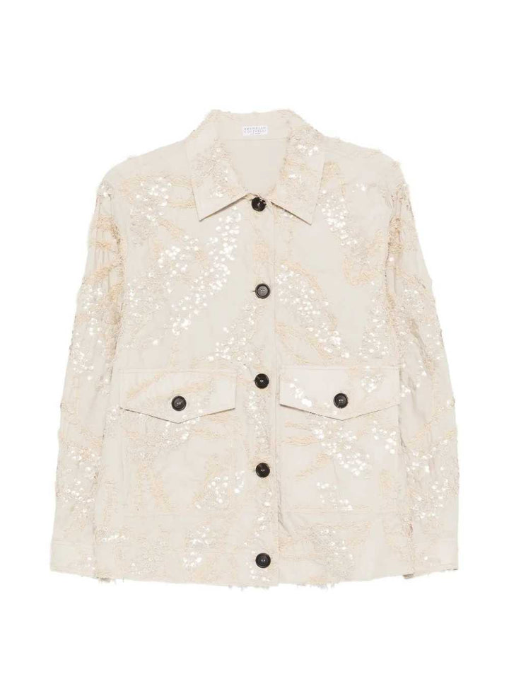 Brunello Cucinelli SHIRT - Nude & Neutrals | e076f76112eba1ad0ff3c700c91b3bfb48e412b5