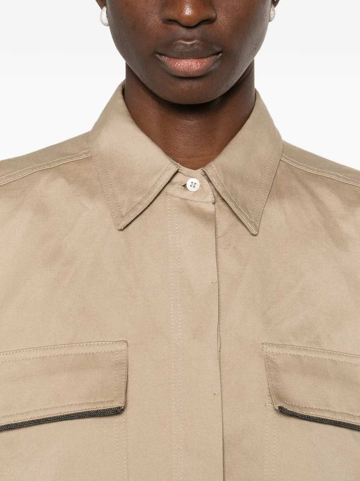 Brunello Cucinelli SHIRT - Brown | acd9f9b4803927222b6ffbd2fa69015e3c269878
