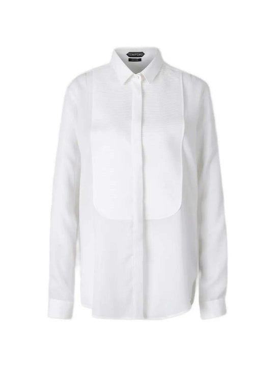 Pleated Bib Shirt