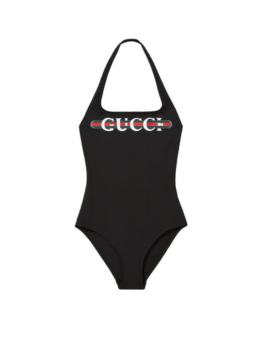 One-Piece Swimwear With Gucci Print
