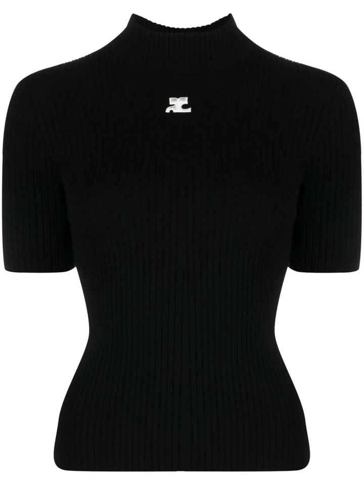 Courreges Sweater - Black | 990f10d9e50e4180a7381c03ba4cffd7587be989