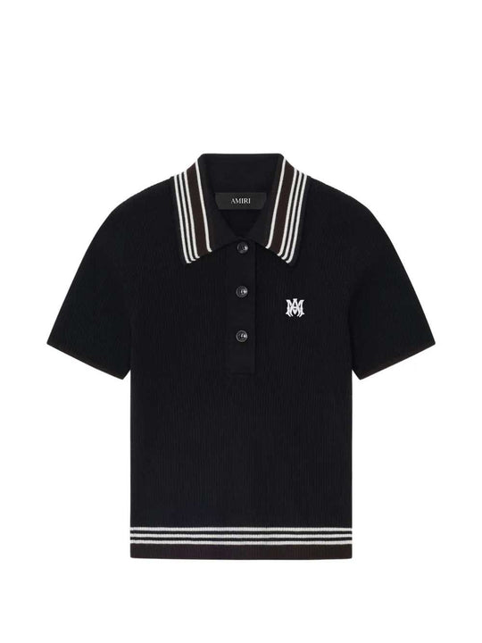 Polo Shirt With Striped Detail