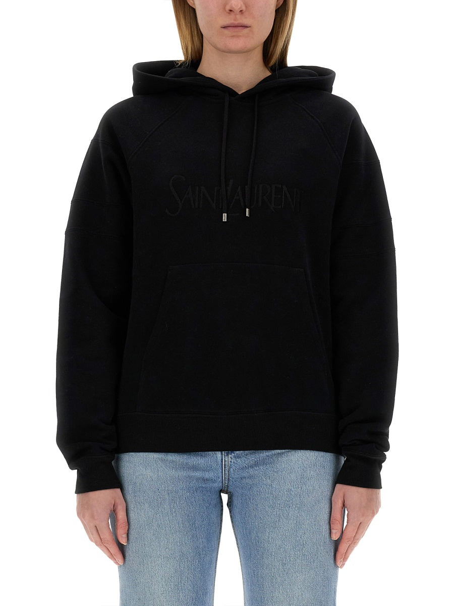 Saint Laurent Sweatshirts - Black | Wanan Luxury