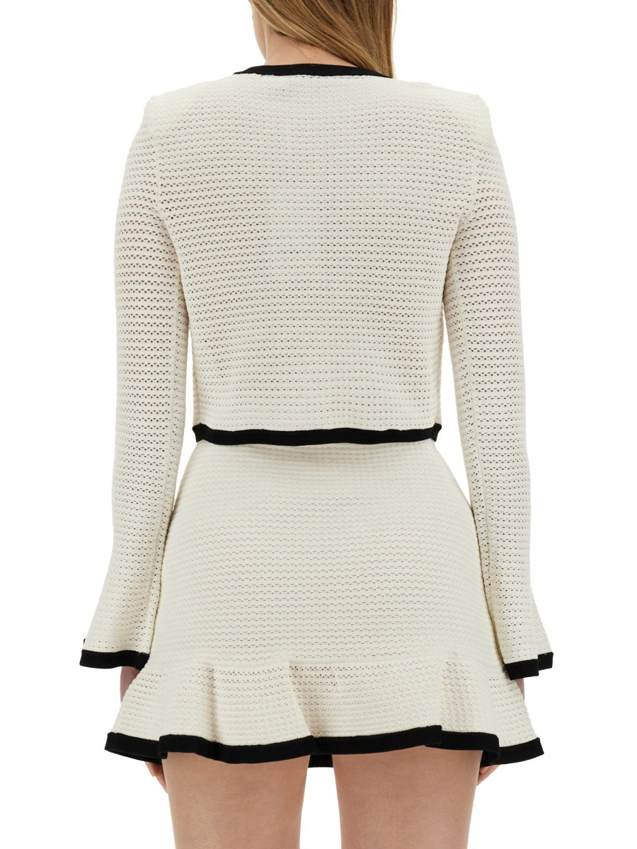 Self-Portrait Jackets - White | Wanan Luxury