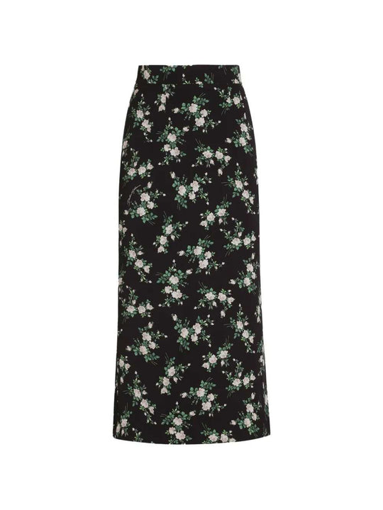 Printed Midi Skirt