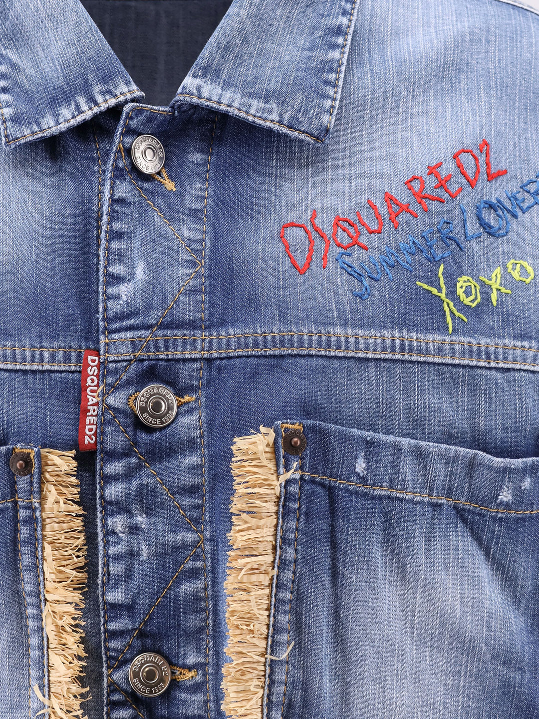 Dsquared2 Jackets - Blue and green | 8d2def03b041046d952099c1cc91541540c4b26d