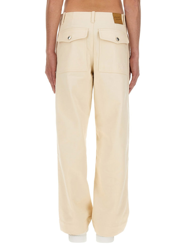 Maison Kitsuné Pants - White | Wanan Luxury