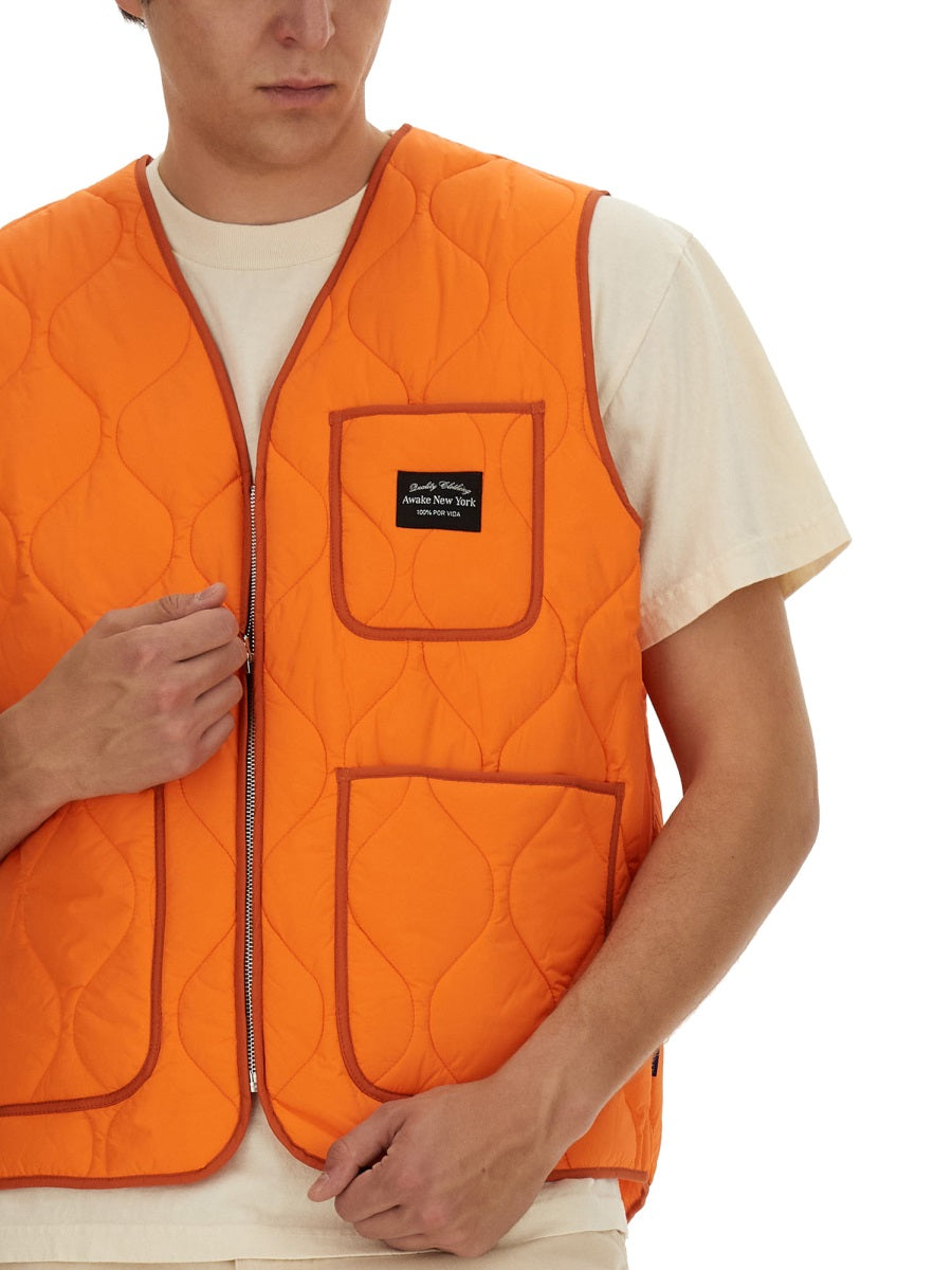 Awake NY Gilet - Orange | Wanan Luxury