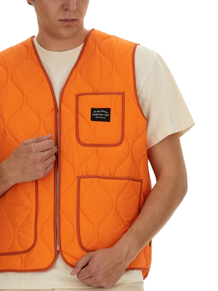 Awake NY Gilet - Orange | Wanan Luxury