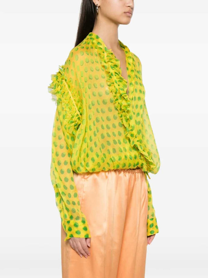 Dries Van Noten SHIRT - Yellow & Orange | d8cbf2ed213f7c4f377e53238bb795d4bb58be90